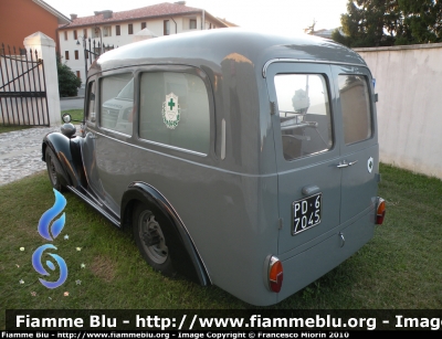 Fiat 1100 ELR
Ambulanza
Galleria Storica
P.O. Croce Verde Padova
Allestimento
Carrozzeria CAB
Ponte San Pietro (BG)
Parole chiave: Fiat 1100_ELR Carrozzeria_CAB