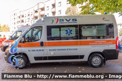 Peugeot Boxer IV serie
Società Volontaria di Soccorso Livorno
Automezzo 16
Allestimento MAF
Parole chiave: Peugeot Boxer_IVserie Ambulanza