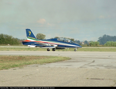 Aermacchi Mb339 PAN
Aeronautica Militare
313° Gruppo
Frecce Tricolori
Parole chiave: Aermacchi Mb339_Pan Ultimo_Volo_G222