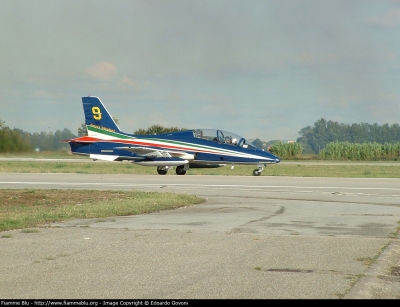 Aermacchi Mb339 PAN
Aeronautica Militare
313° Gruppo
Frecce Tricolorii
Parole chiave: Aermacchi Mb339_Pan Ultimo_Volo_G222