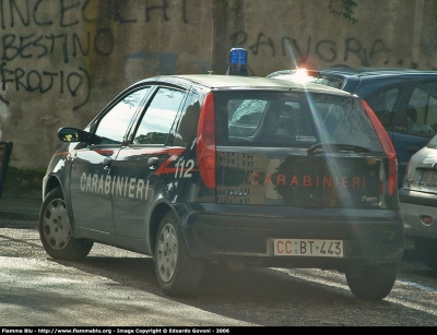 Fiat Punto II serie
Carabinieri
Nucleo Banca d'Italia
CC BT 443
Parole chiave: Fiat Punto_IIserie CCBT443