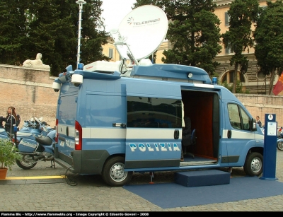 Fiat Ducato X250
Polizia Stradale
Progetto Sicurezza Sud
Allestimento Telespazio-Finmeccanica
Polizia F7928
Parole chiave: Fiat Ducato_X250 PoliziaF7928 Festa_della_Polizia_2008