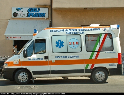 Fiat Ducato III serie
AVPA Campo Nell'Elba
Allestita Alessi & Becagli
Parole chiave: Fiat Ducato_IIIserie Ambulanza 118_Livorno AVPA_Campo_nell'Elba