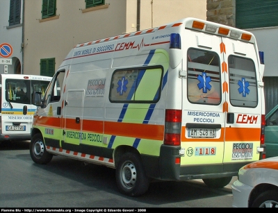 Fiat Ducato II serie
Misericordia di Peccioli
Parole chiave: Fiat Ducato_IIserie 118_Pisa Ambulanza Misericordia_Peccioli