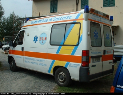 Fiat Ducato II serie
Misericordia di Lungomonte
Allestita Cevi
Parole chiave: Fiat Ducato_IIserie 118_Pisa Ambulanza Misericordia_Lungomonte