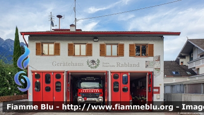 Corpo Volontario di Rablà (BZ)
Vigili del Fuoco
Unione distrettuale di Merano
Freiwillige Feuerwehr Rabland
