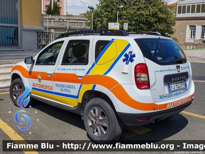 Dacia Duster I serie
Misericordia di Pisa
Codice Automezzo: 95
Allestimento MAF
Parole chiave: Dacia Duster_Iserie