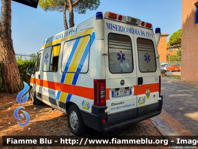 Fiat Ducato III serie
Misericordia di Pisa
Allestimento Maf
Servizio Interno Ospedale Cisanello - Pisa
Codice Automezzo: 94
Parole chiave: Fiat Ducato_IIIserie Ambulanza