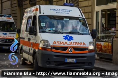 Renault Master III serie
Società Mutuo Soccorso Croce Azzurra Figline Valdarno (FI)
Ex Pubblica Assistenza Humanitas Firenze
Allestimento Mariani Fratelli
Parole chiave: Renault Master_IIIserie Ambulanza