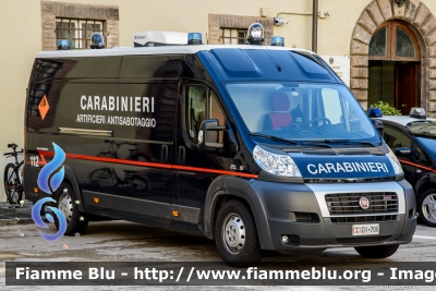 Fiat Ducato Maxi X250
Carabinieri
Nucleo Artificieri Antisabotaggio
Allestito Elevox
CC DI 706
Parole chiave: Fiat Ducato_Maxi_X250 CCDI706