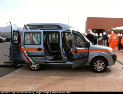 Fiat Doblo' II serie
Pubblica Assistenza Società Riunite Pisa
Sezione Lungarno
Colignola - Ghezzano - Mezzana
Parole chiave: Fiat Doblo&#039;_IIserie Servizi_Sociali 118_Pisa PA_SR_Pisa