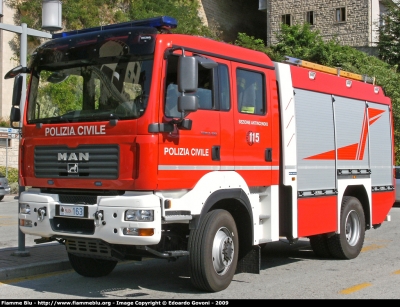 Man TGM 12.280 4x4 I serie
Repubblica di San Marino
Polizia Civile
Sezione Antincendio
AutoPompaSerbatoio allestimento Piemme Antincendi
POLIZIA 163
Parole chiave: Man TGM_12.280_4x4_Iserie POLIZIA163