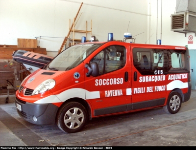 Renault Trafic III serie
Vigili del Fuoco
Comando Provinciale di Ravenna
Nucleo Soccorso Subacqueo e Acquatico
VF 24551
Parole chiave: Renault Trafic_IIIserie VF24551