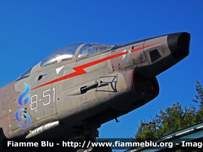 Fiat G-91Y
Aeronautica Militare Italiana
8° Stormo
Esposto presso il parco divertienti "Mirabilandia"
MM6488/cn2050
(anche se presenta il cn2013)
Parole chiave: Fiat G-91Y