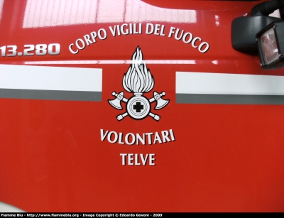 Man TGM 13.280 4x4 I serie
Vigili del Fuoco
Comando Provinciale di Trento
Distretto di Borgo Valsugana
Corpo Volontario di Telve (TN)
Allestimento Zielger
Parole chiave: Man TGM_13.280_4x4_Iserie Reas_2009