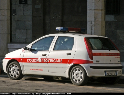 Fiat Punto II serie
Polizia Provinciale Pisa
Autovettura con la livrea aggiornata con particolari della nuova livrea della Polizia Locale Toscana
POLIZIA LOCALE YA 841 AA
Parole chiave: Fiat Punto_IIserie PP_Pisa PoliziaLocaleYA841AA