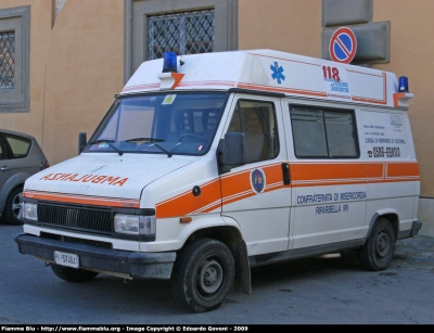 Fiat Ducato I serie II restyle
Misericordia di Riparbella
Allestita Grazia
Parole chiave: Fiat Ducato_Iserie 118_Pisa Ambulanza Misericordia_Riparbella