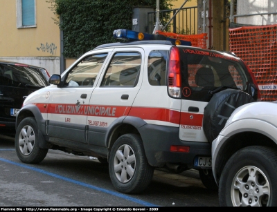 Daihatsu Terios I serie
Polizia Municipale Casciana Terme Lari (PI)
Proveniente dalla dotazione del comune di Lari
Parole chiave: Daihatsu Terios_Iserie