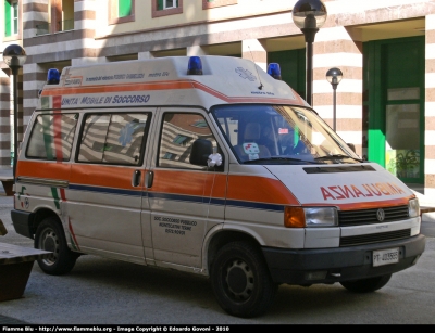 Volkswagen Transporter T4
63 - Società Soccorso Pubblico Montecatini
Allestita Maf
*Dismessa*
Parole chiave: Volkswagen Transporter_T4 118_Pistoia Ambulanza