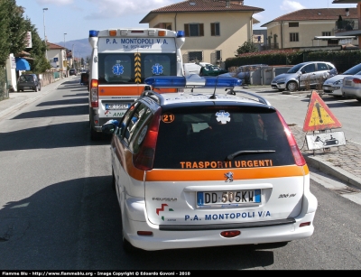 Peugeot 206 Stationwagon
Pubblica Assistenza Montopoli Valdarno
Parole chiave: Peugeot 206_StationWagon Automedica