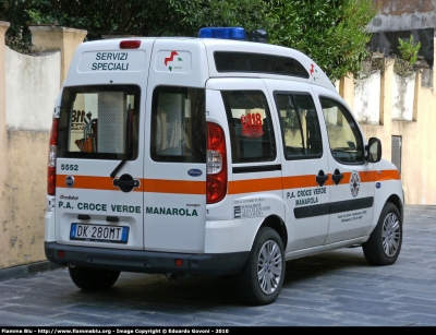 Fiat Doblò II serie
Pubblica Assistenza Croce Verde Manarola
Parole chiave: Fiat Doblò_IIserie 118_LaSpezia Automedica