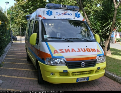 Fiat Ducato III serie
Misericordia "San Francesco" Massa
Allestita Orion
Parole chiave: Fiat Ducato_IIIserie 118_Massa Ambulanza