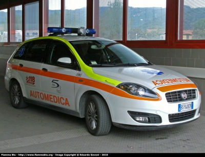 Fiat Nuova Croma II serie
118 Spezia Soccorso
ASL 5 Spezzino, postazione di Sarzana
Delta 2 - 5982
*Dismessa*
Parole chiave: Fiat Nuova_Croma_IIserie Automedica