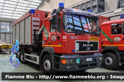 Man F2000 26.463
Vigili del Fuoco
Corpo Permanente di Bolzano
Berufsfeuerwehr Bozen
Autocarro con impianto scarrabile e gru
VF 056 BZ
Parole chiave: Man F2000_26.463 VF056BZ