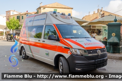 Volkswagen Transporter T6.1
Pubblica Assistenza Capoliveri (LI)
Allestito Aricar
Parole chiave: Volkswagen Transporter_T6.1 Ambulanza