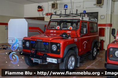 Land-Rover Defender 90
Vigili del Fuoco
Unione distrettuale di Cles
Corpo Volontario di Cunevo (TN)
VF 1D3 TN
Parole chiave: Land-Rover Defender_90 VF1D3TN