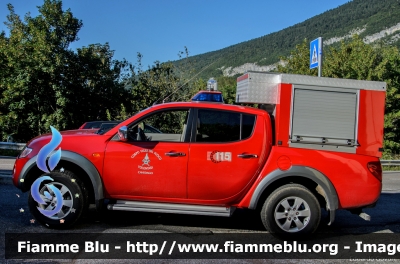 Mitsubishi L200 IV serie
Vigili del Fuoco
Unione distrettuale di Mezzolombardo
Corpo Volontario di Cavedago (TN)
VF 0H2 TN
Parole chiave: Mitsubishi L200_IVserie VF0H2TN