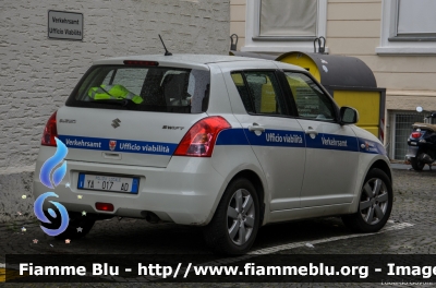 Suzuki Swift
Polizia Municipale - StadtPolizei
Merano - Meran (BZ)
Servizio Viabilità
POLIZIA LOCALE YA 017 AD
Parole chiave: Suzuki Swift POLIZIALOCALEYA017AD