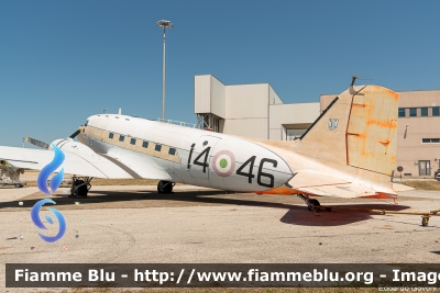 Douglas C-47 "Dakota"
Aeronautica Militare Italiana
Esposto presso l'Aeroporto militare Mario de Bernardi - Pratica di Mare (RM)
14-46
Parole chiave: Douglas C-47