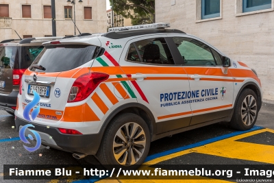 Opel Mokka
Pubblica Assistenza Cecina (LI)
Allestita Cevi
Codice Mezzo: 75
Parole chiave: Opel Mokka