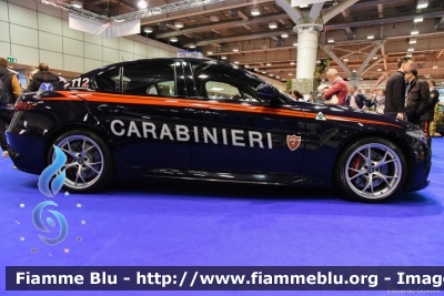 Alfa-Romeo Nuova Giulia Quadrifoglio
Carabinieri
Nucleo Operativo e Radiomobile
CC DK 555
Parole chiave: Alfa-Romeo Nuova_Giulia_Quadrifoglio CCDK555 MotorShow2017