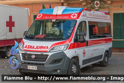 Fiat Ducato X290
Croce Rossa Italiana
Comitato di Riva Trigoso (Sestri Levante-GE)
Allestita Mariani Fratelli
CRI 187 AF
Parole chiave: Fiat Ducato_X290 CRI187AF Ambulanza