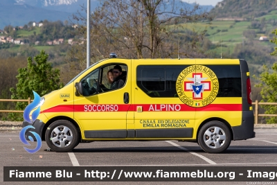 Opel Vivaro I serie
Corpo Nazionale Soccorso Alpino e Speleologico
Soccorso Alpino e Speleologico Emilia-Romagna (SAER)
XII Zona
Stazione Alpina Monte CUSNA 
Castelnovo nei Monti (RE)
Parole chiave: Opel Vivaro_Iserie