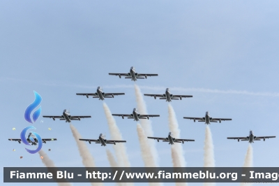 Aermacchi MB339PAN
Aeronautica Militare Italiana
313° Gruppo Addestramento Acrobatico
Stagione esibizioni 2018
Parole chiave: Aermacchi MB339PAN BellariaIgeaMarina2018