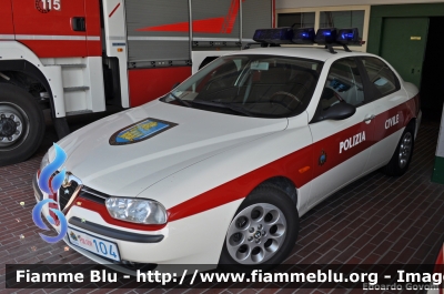 Alfa Romeo 156 I serie
Repubblica di San Marino
Polizia Civile
POLIZIA 104
Parole chiave: Alfa-Romeo 156_Iserie POLIZIA104