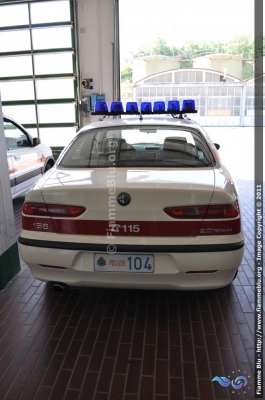 Alfa Romeo 156 I serie
Repubblica di San Marino
Polizia Civile
POLIZIA 104
Parole chiave: Alfa-Romeo 156_Iserie POLIZIA104