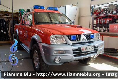 Mitsubishi L200 III serie
Vigili del Fuoco
Unione Distrettuale di Bolzano
Bezirksverband Bozen
Corpo Volontario di Gries - Bolzano
Freiwillige Feuerwehr Gries - Bozen
VF 1A3 BZ
Parole chiave: Mitsubishi L200_IIIserie VF1A3BZ