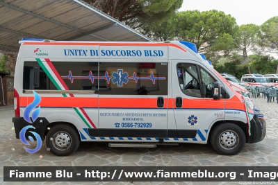 Fiat Ducato X290
Pubblica Assistenza Rosignano Marittimo ODV (LI)
Allestita MAF
Codice Automezzo: 100
Parole chiave: Fiat Ducato_X290 Ambulanza