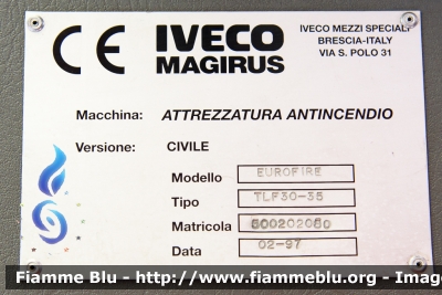 Iveco EuroFire 150E27 I serie
Vigili del Fuoco
Unione Distrettuale di Bolzano
Bezirksverband Bozen
Corpo Volontario di Gries - Bolzano
Freiwillige Feuerwehr Gries - Bozen
AutoPompaSerbatoio allestimento Iveco-Magirus
VF 0TL BZ
Parole chiave: Iveco EuroFire_150E27_Iserie VF0TLBZ