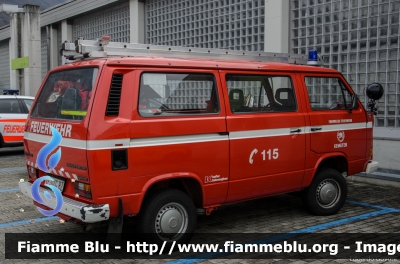 Volkswagen Transporter T3
Vigili del Fuoco
Unione Distrettuale Bassa Val Pusteria
Corpo Volontario di Caminata di Tures (BZ)
Freiwillige Feuerwehr  Kematen in Taufers
VF 04G BZ
Parole chiave: Volkswagen Transporter_T3 VF04GBZ Civil_Protect_2016