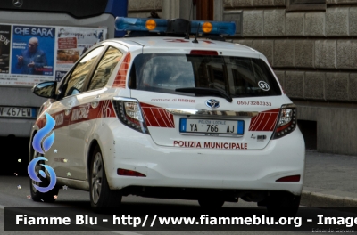 Toyota Yaris III serie
Polizia Municipale Firenze 
Allestita Focaccia
POLIZIA LOCALE YA 766 AJ
CODICE AUTOMEZZO: 31
Parole chiave: Toyota Yaris_IIIserie POLIZIALOCALEYA766AJ