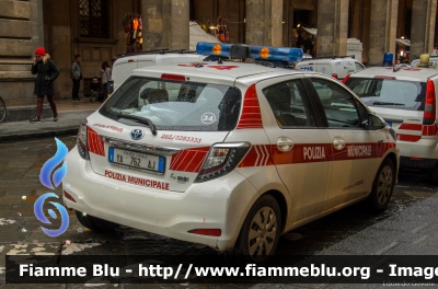 Toyota Yaris III serie
Polizia Municipale Firenze 
Allestita Focaccia
POLIZIA LOCALE YA 762 AJ
CODICE AUTOMEZZO: 34
Parole chiave: Toyota Yaris_IIIserie POLIZIALOCALEYA762AJ