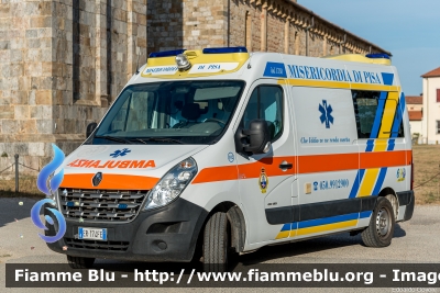 Renault Master IV serie
Misericordia di Pisa
Automezzo 102
Allestimento MAF
Parole chiave: Renault Master_IVserie Ambulanza