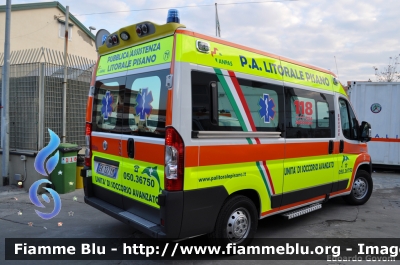 Fiat Ducato X250
71 - Pubblica Assistenza Litorale Pisano (PI)
Allestita MAF
Parole chiave: Fiat Ducato_X250 Ambulanza