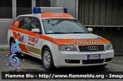 Audi A6 Avant III serie
Croce Bianca Bolzano
Weisses Kreuz Bozen
ORG - Organisatorischer Leiter Rettungsdienst
Responsabile Organizzativo dei Soccorsi
Allestimento Binz
WK 402 - 528
PC ZS 06F
Parole chiave: Audi A6_Avant_IIIserie PCZS06F Civil_Protect_2016