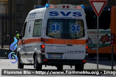 Mercedes-Benz Sprinter III serie
14-Società Volontaria di Soccorso Livorno
Allestita Pegaso Bollanti
Parole chiave: Mercedes-Benz Sprinter_IIIserie Ambulanza